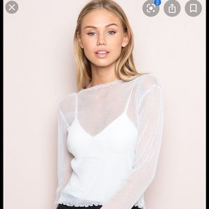 RARE Brandy Melville Glitter Top